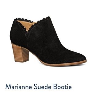 Jack Rogers Suede Scalloped Booties